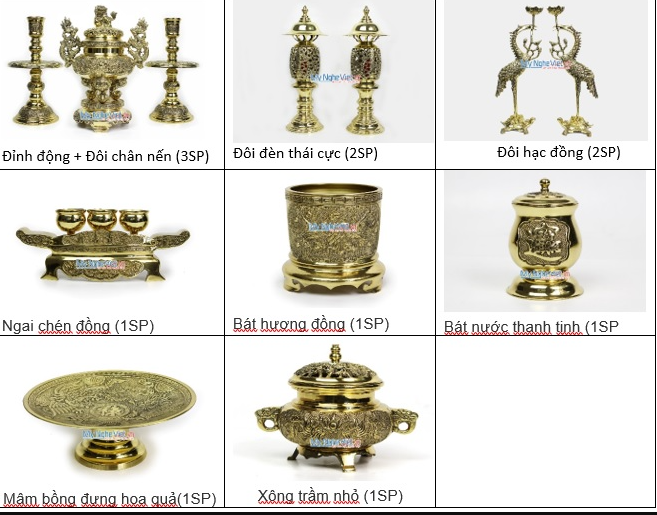 Cơ Sở Sản Xuất Uy Tín Bộ Đỉnh Thờ
